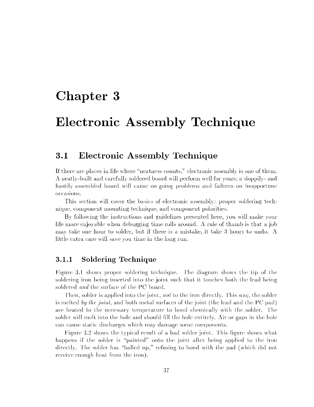 Chapter 3 Electronic Assembly Technique