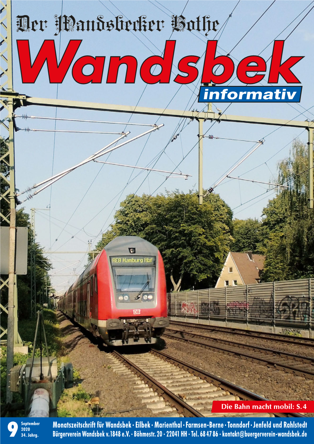 Monatszeitschrift Für Wandsbek · Eilbek · Marienthal · Farmsen-Berne · Tonndorf · Jenfeld Und Rahlstedt 2020 9 34