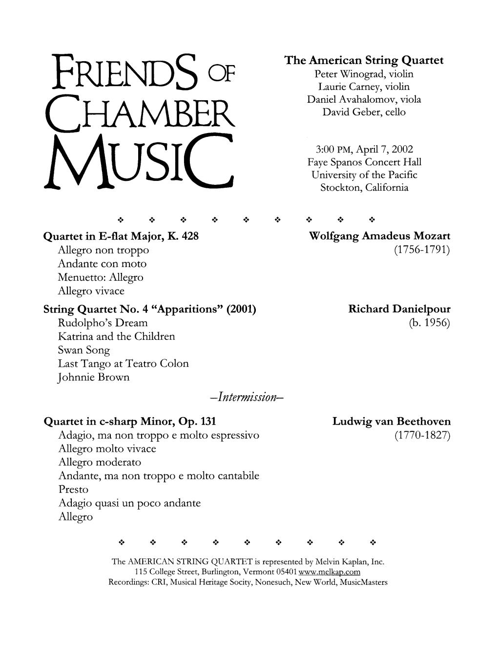CHAMBER David Geber, Cello