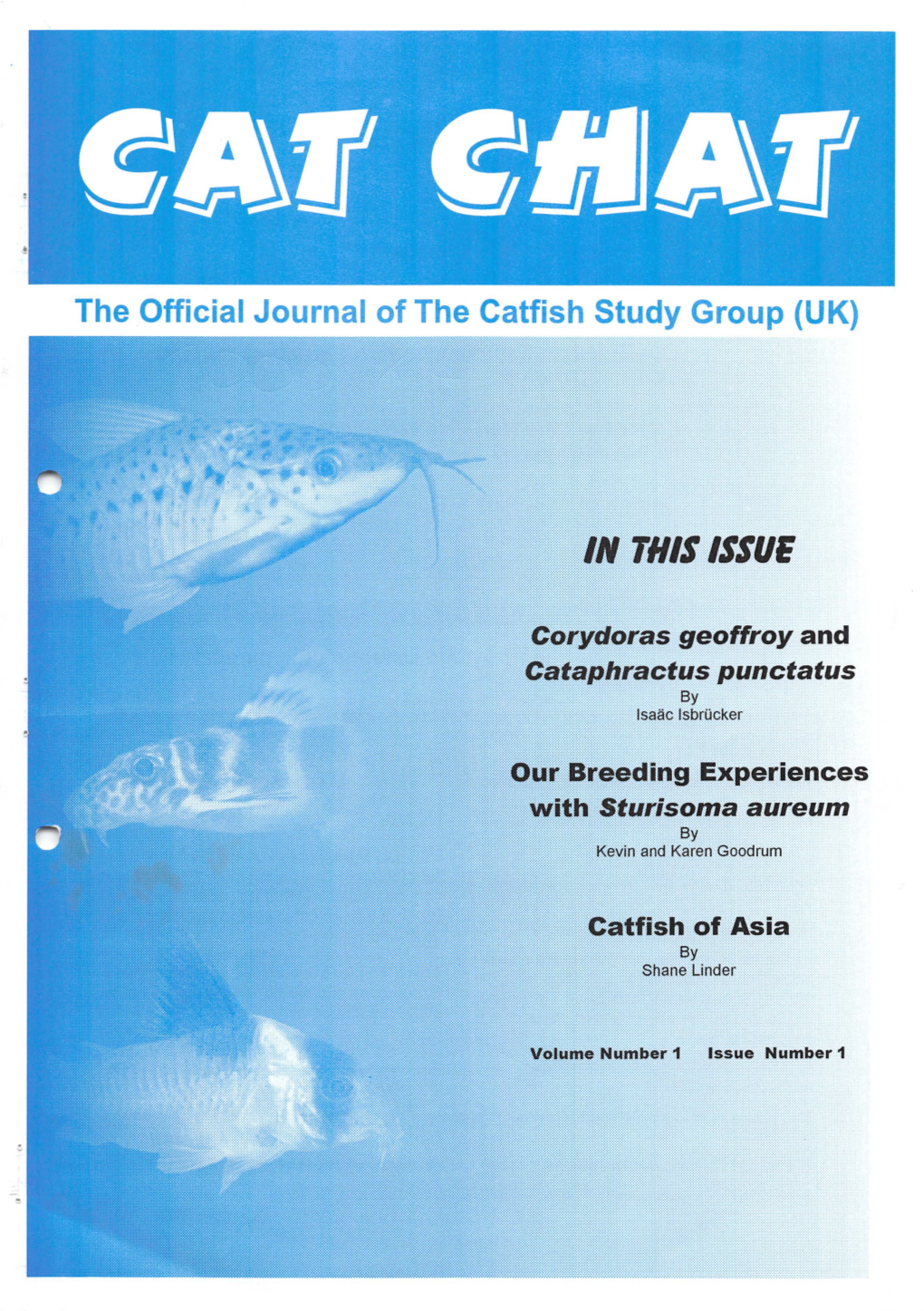 The Official Journal of the Catfish Study Group (UK) CONTENTS