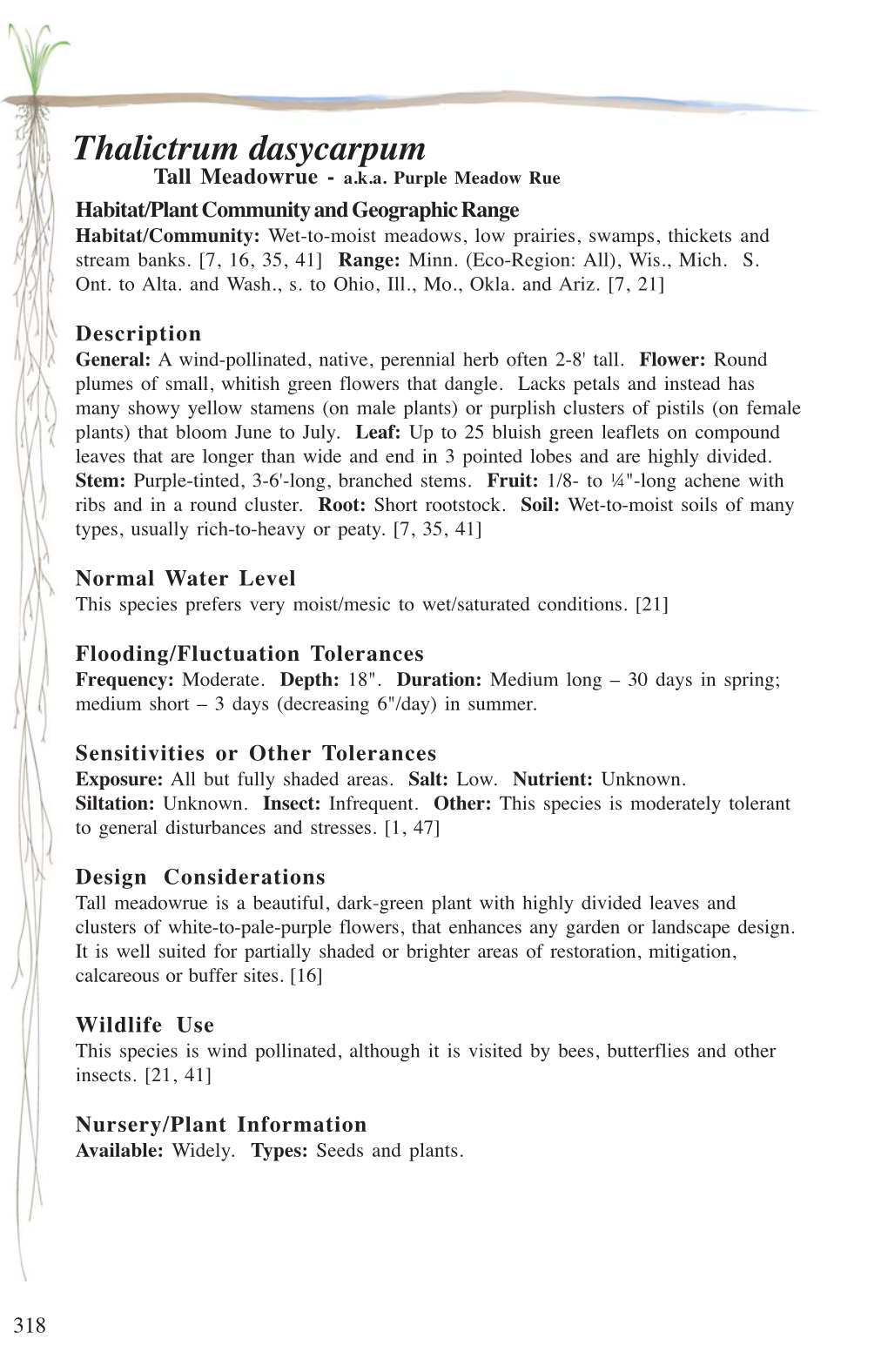 Plants for Stormwater Design Manual Section 4