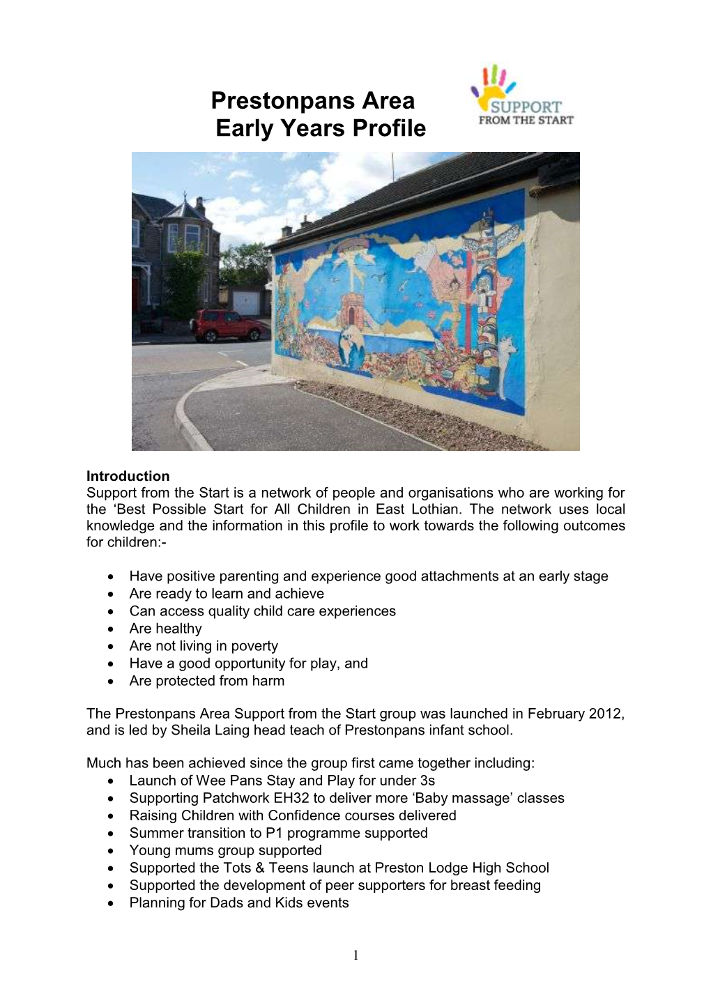 Prestonpans Area Early Years Profile