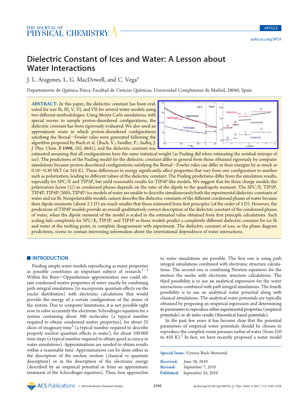 Dielectric Constant of Ices and Water: a Lesson About Water Interactions J