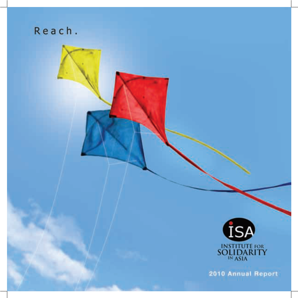 Reach ISA 2010 Annual Report 1 the National Solidarity Covenant