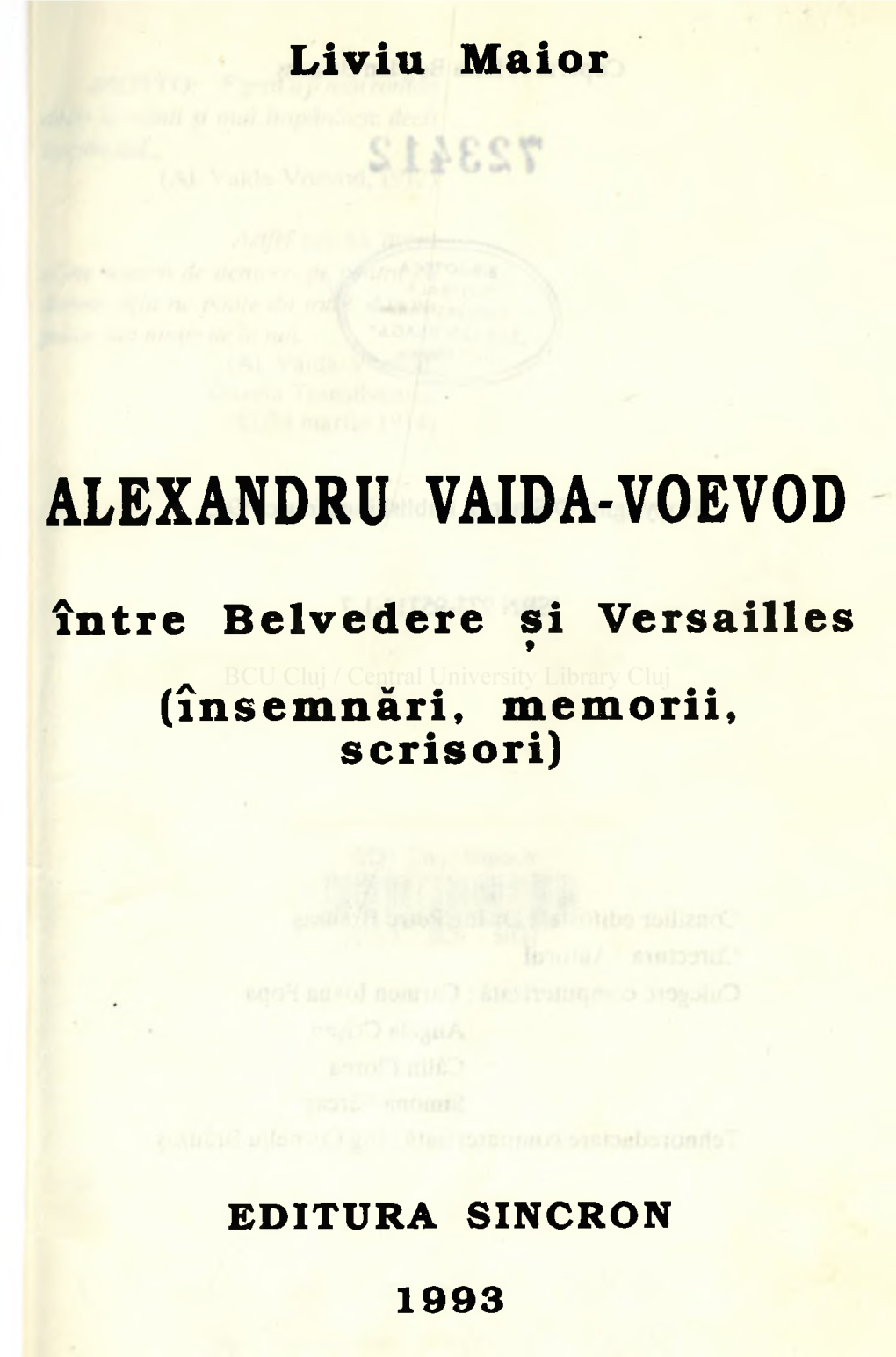 Alexandru Vaida-Voevod