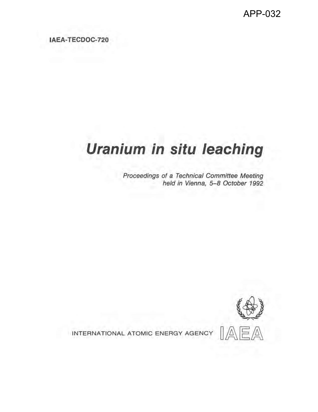 In-Situ Leach Uranium Mining in the United States of America: Past, Present and Future