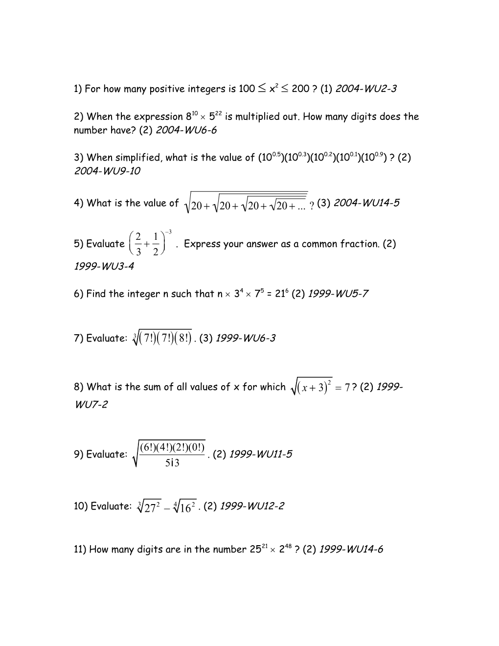 Roots, Radicals and Exponents