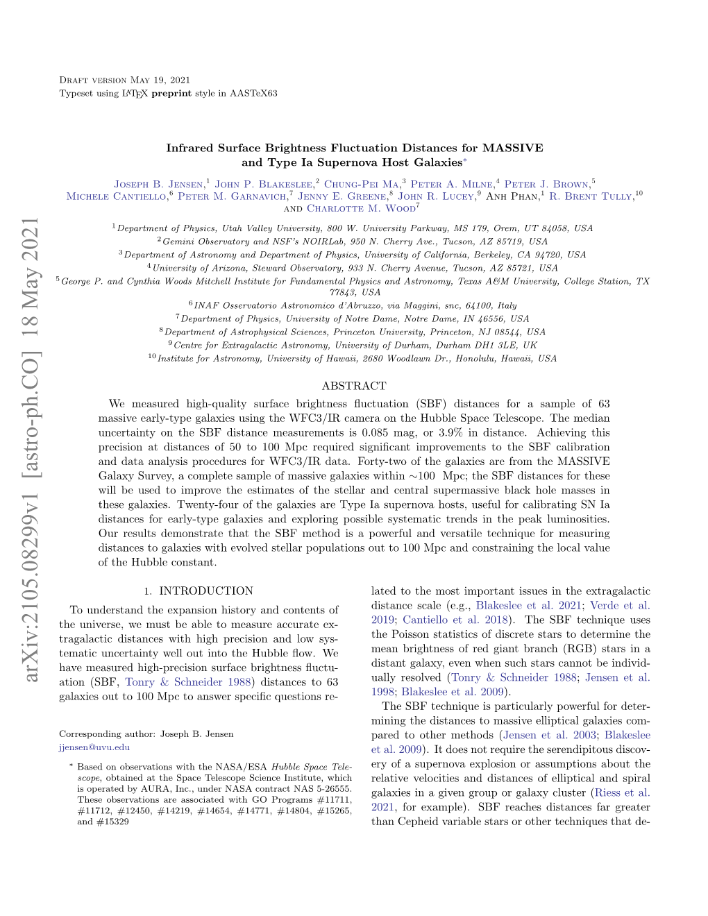 Infrared Surface Brightness Fluctuation Distances for MASSIVE and Type Ia Supernova Host Galaxies∗