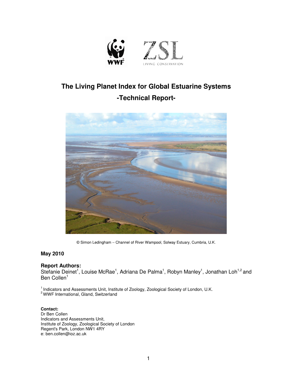 The Living Planet Index for Global Estuarine Systems -Technical Report