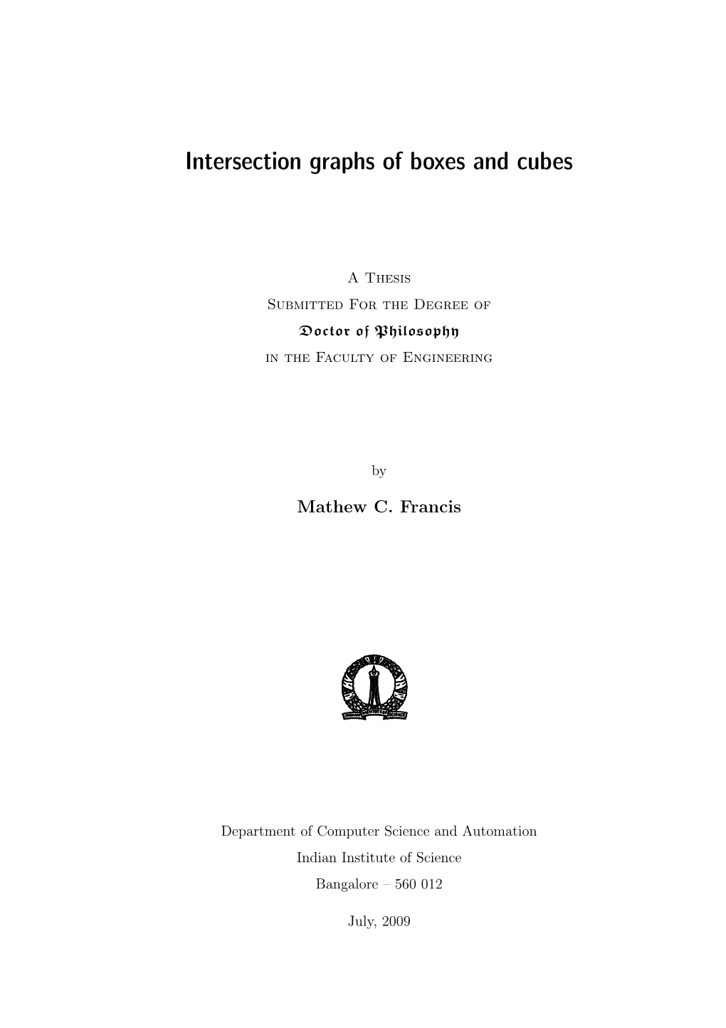 Intersection Graphs of Boxes and Cubes