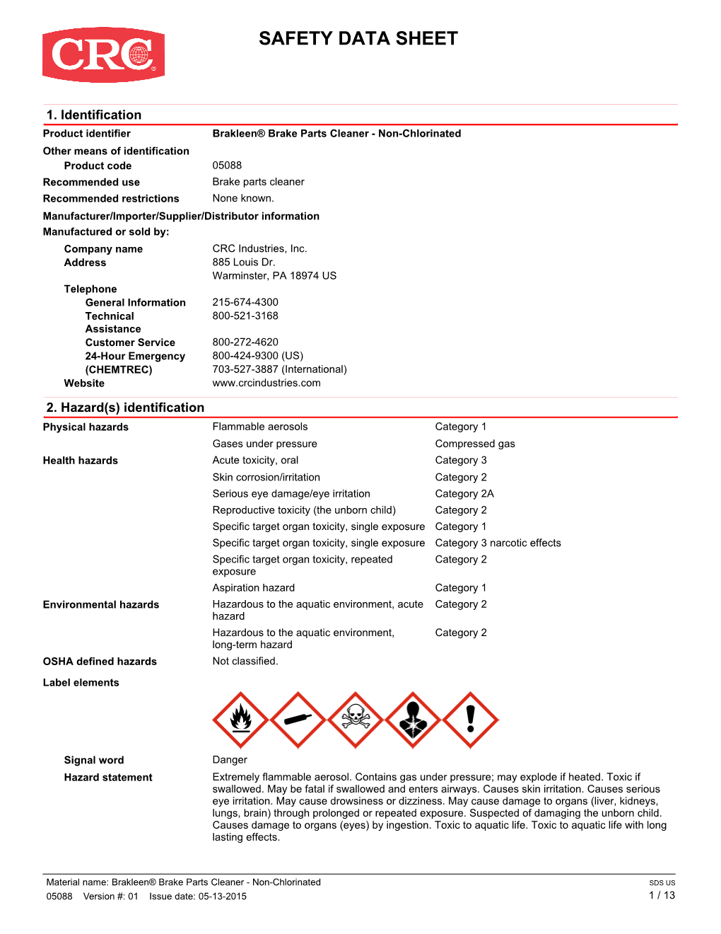 Safety Data Sheet