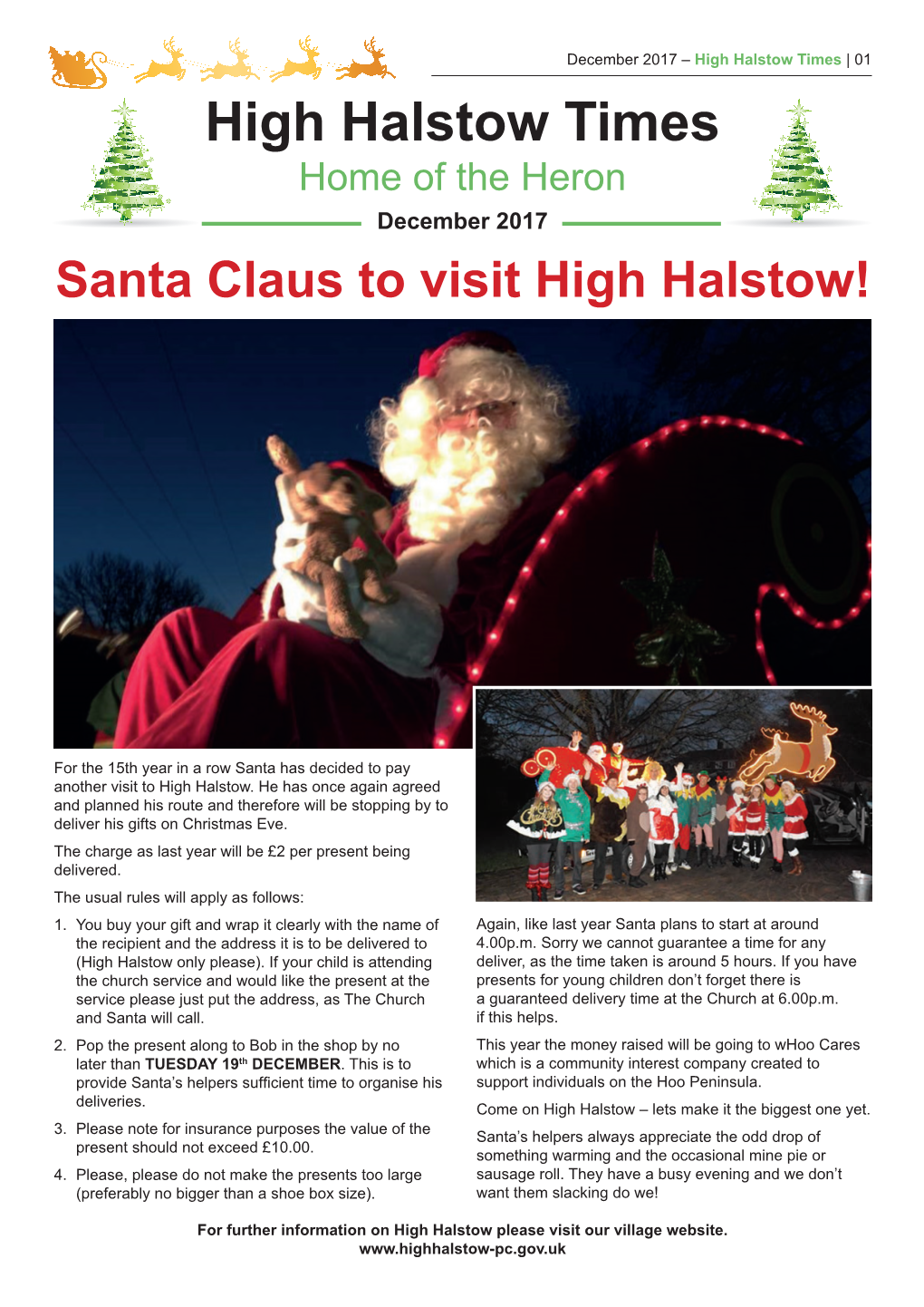 High Halstow Times | 01 High Halstow Times Home of the Heron December 2017 Santa Claus to Visit High Halstow!