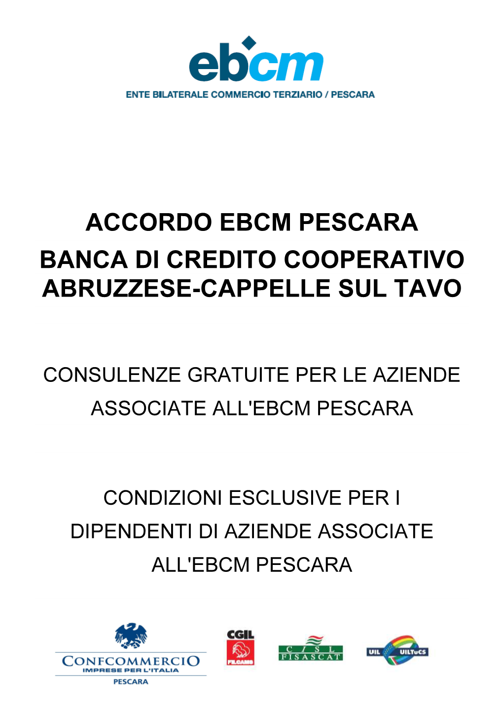 Accordo Ebcm Pescara Banca Di Credito Cooperativo Abruzzese-Cappelle Sul Tavo