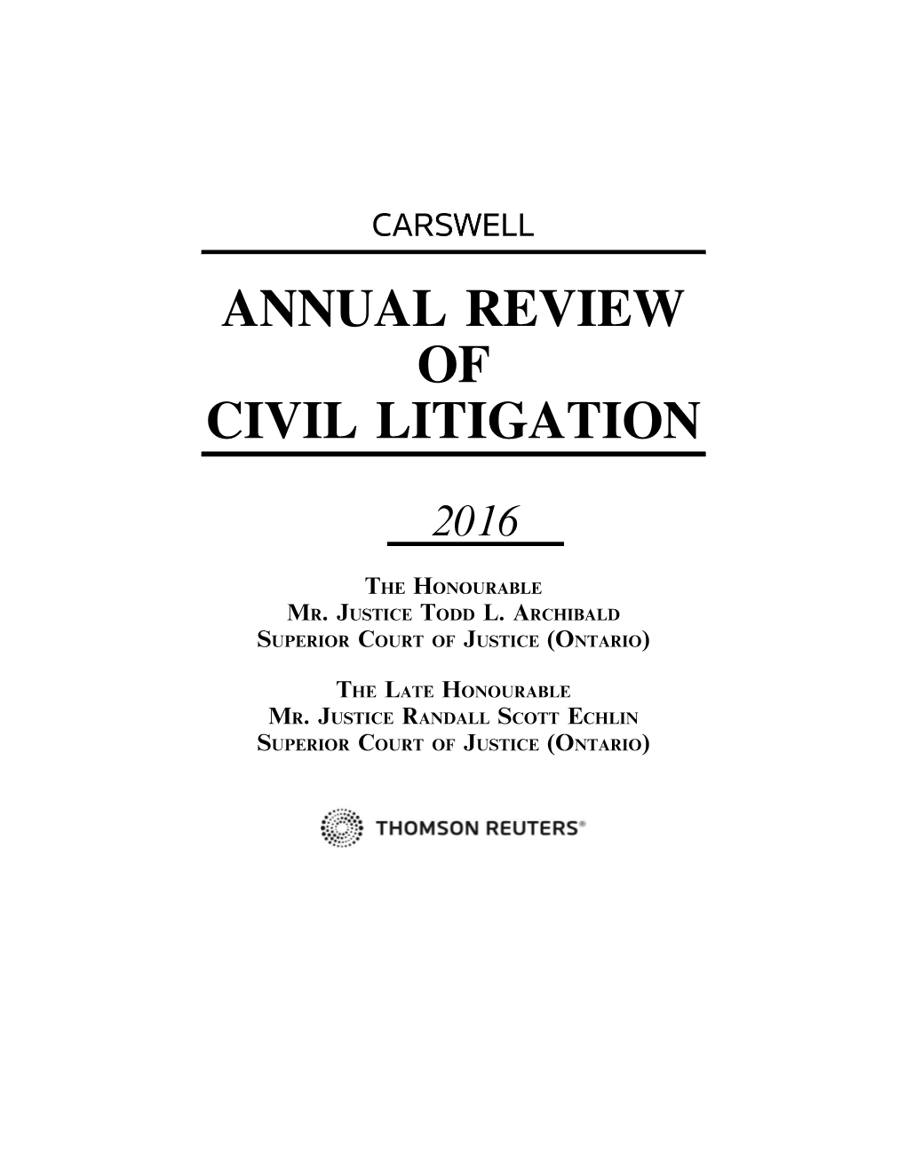 Annual Review of Civil Litigation