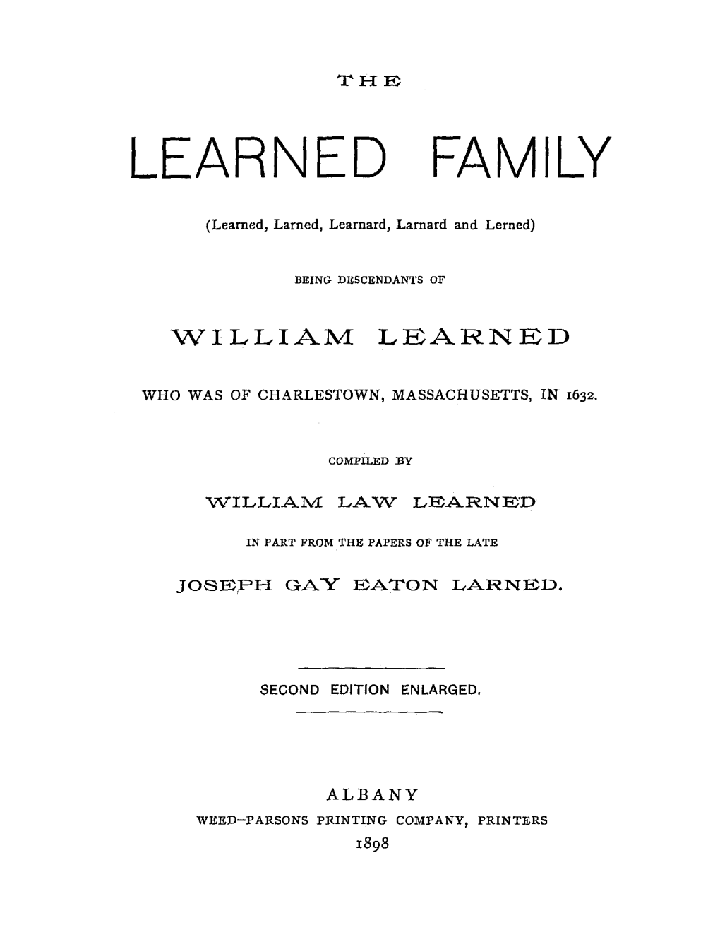 Learned Family