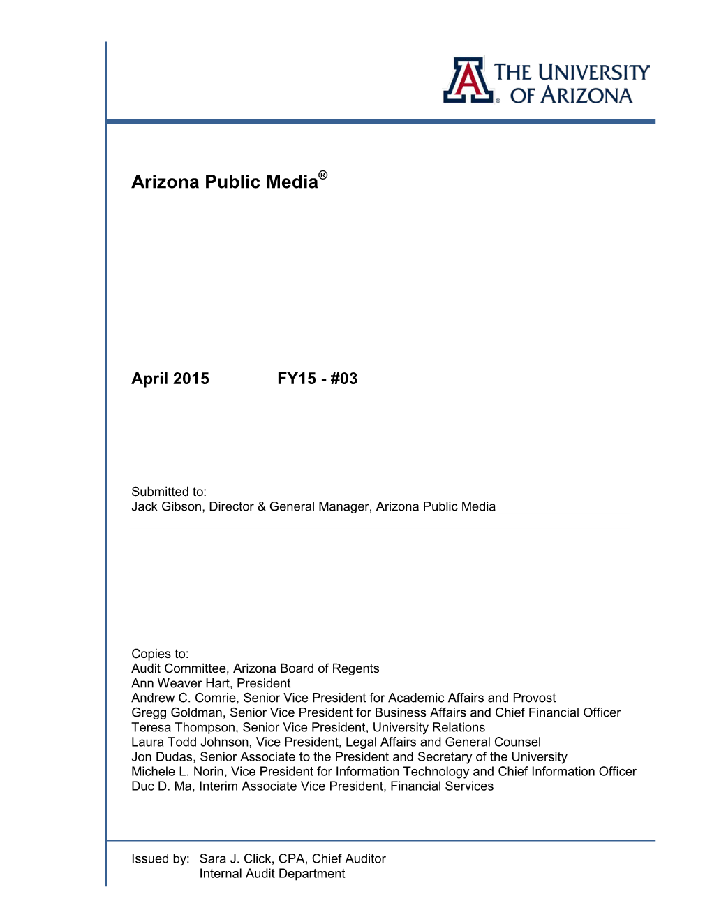 Arizona Public Media, April 2015