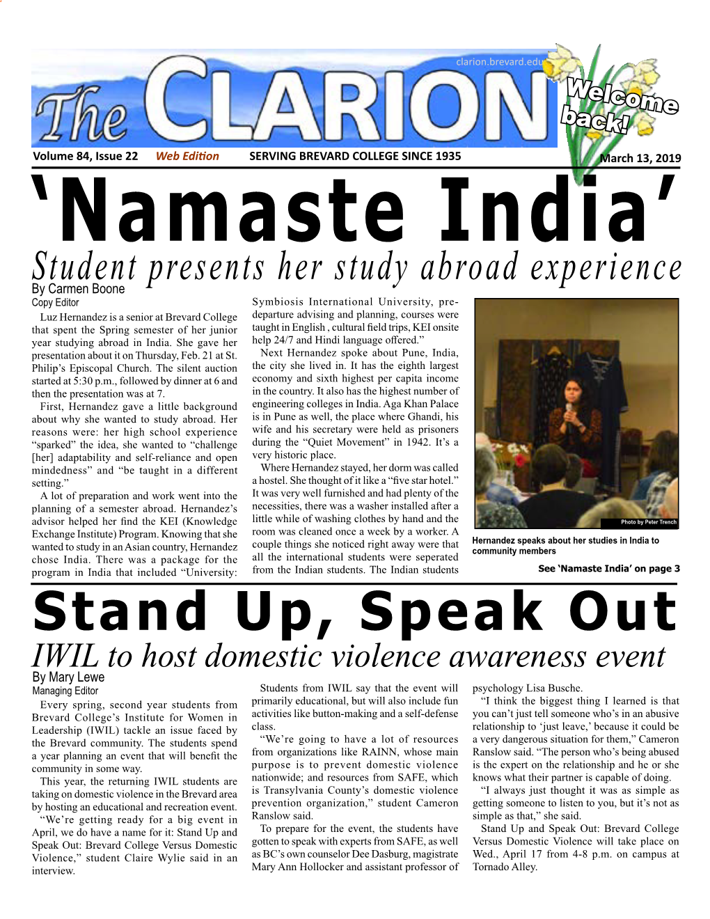 The Clarion | March 13, 2019