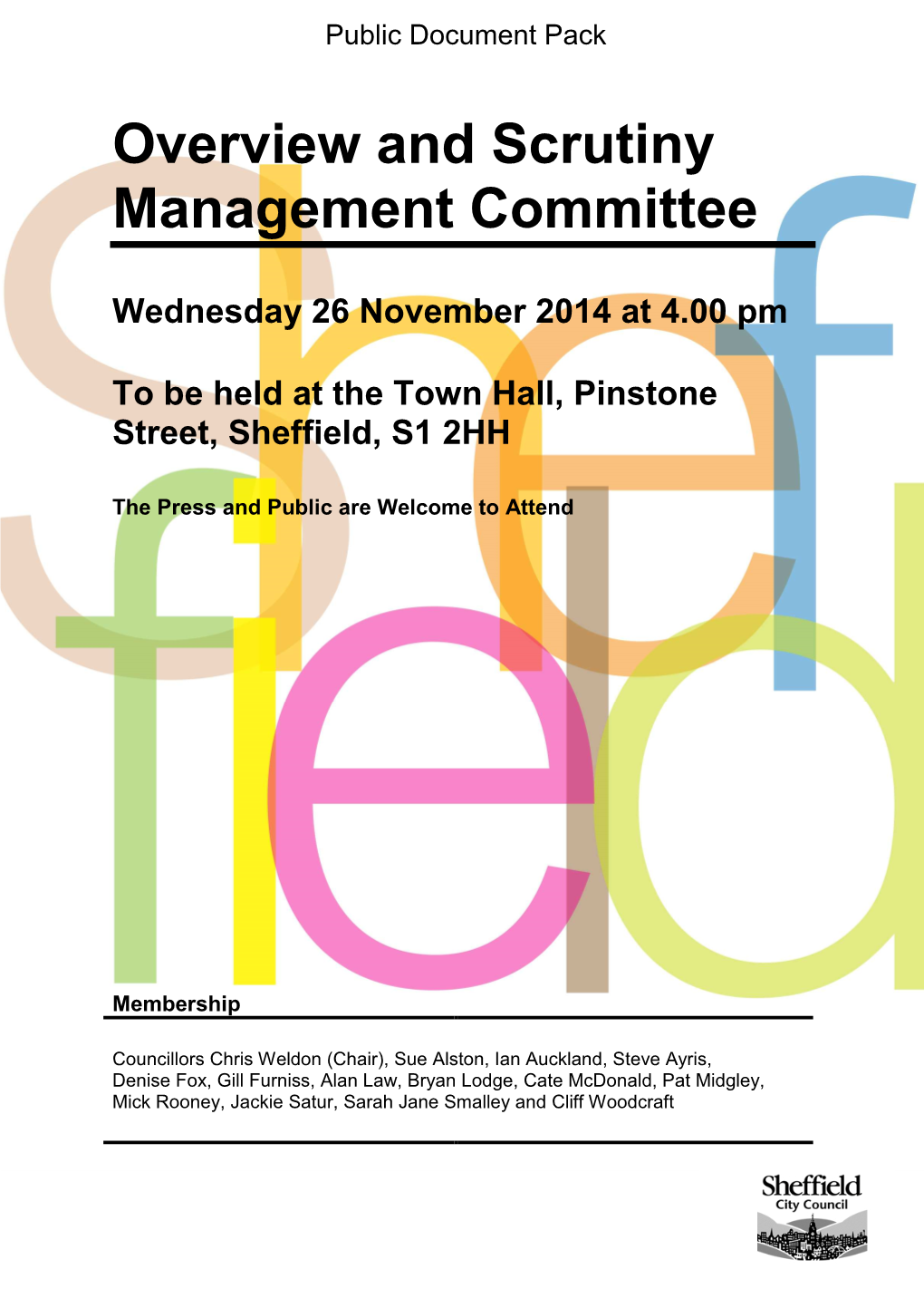 Overview and Scrutiny Management Committee