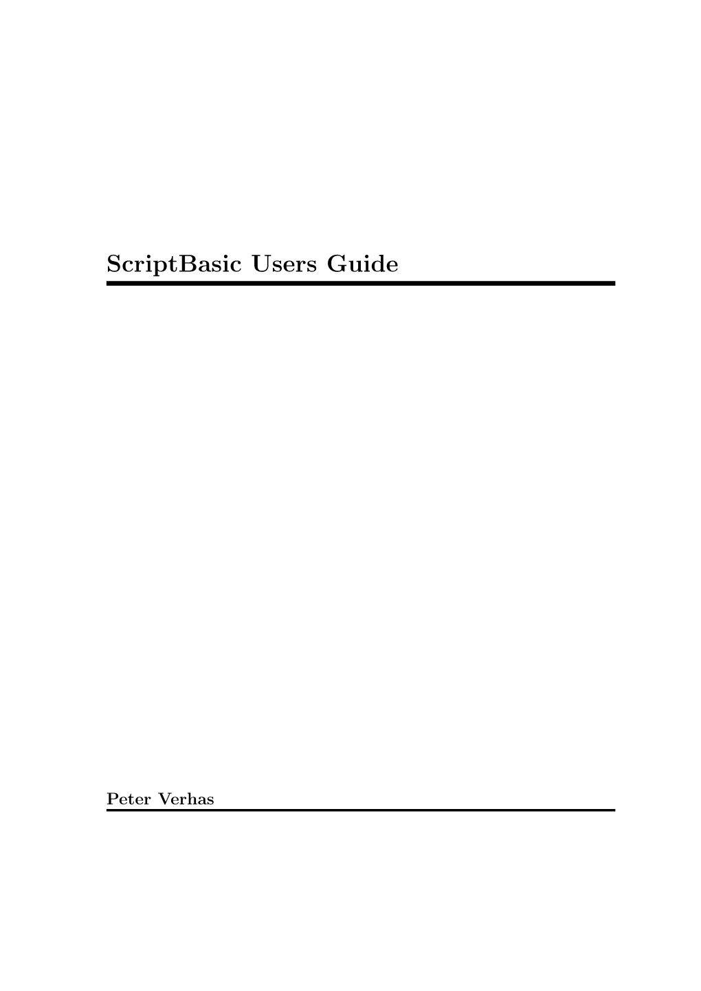 Scriptbasic Users Guide