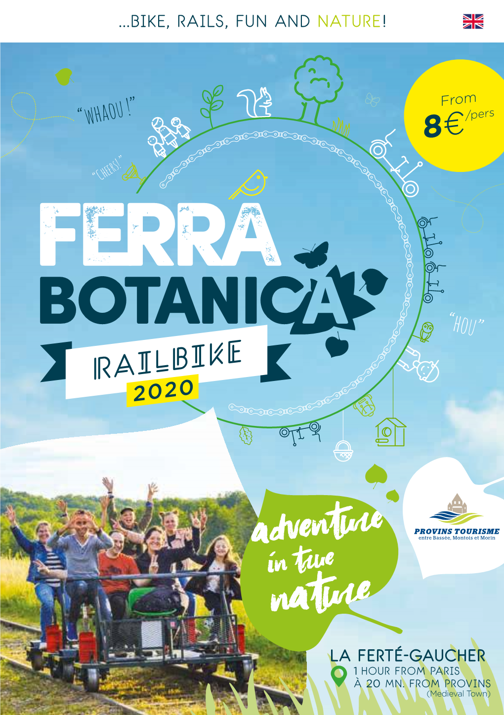Ferra Botanica, All-Natural Railbike Adventure in La Ferté-Gaucher