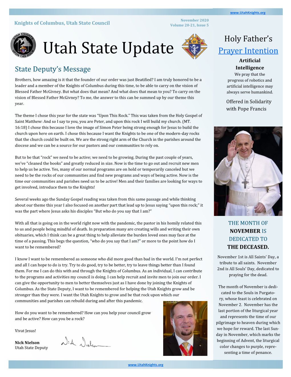 Utah State Update