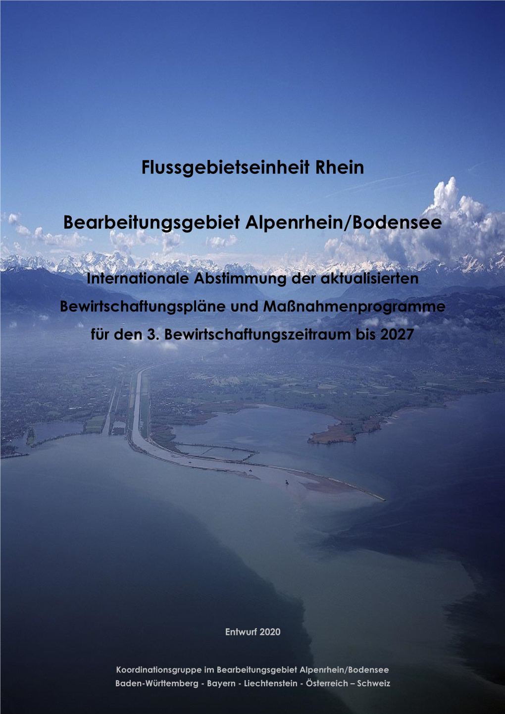 Bericht Entwurf Flussgebietseinheit Rhein, Bearbeitungsgebiet Alpenrhein/Bodensee, Januar 2021