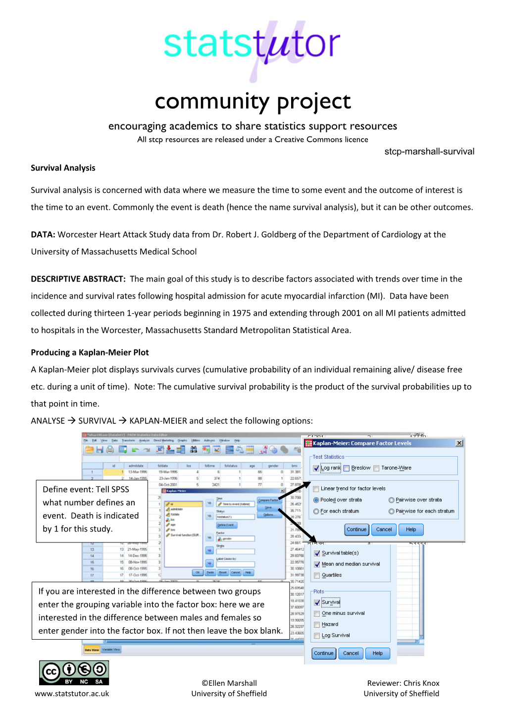 Survival Analysis in SPSS Page 2 of 4