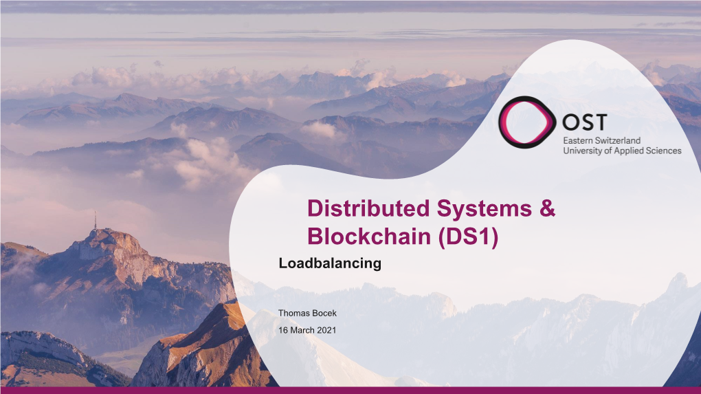 Distributed Systems & Blockchain (DS1)