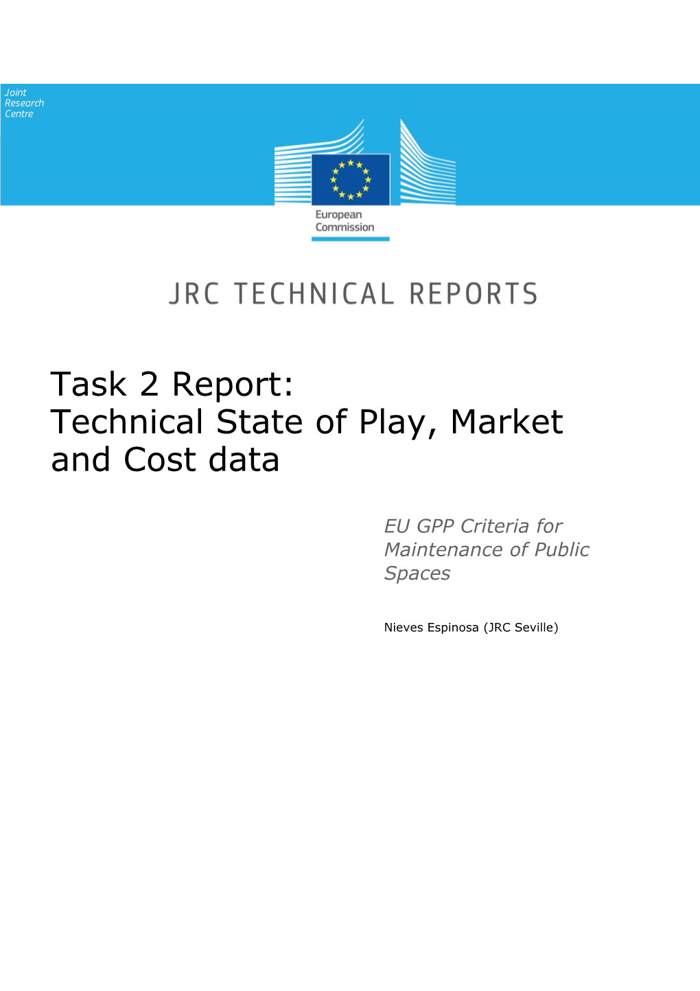 EU GPP Criteria for Maintenance of Public Spaces