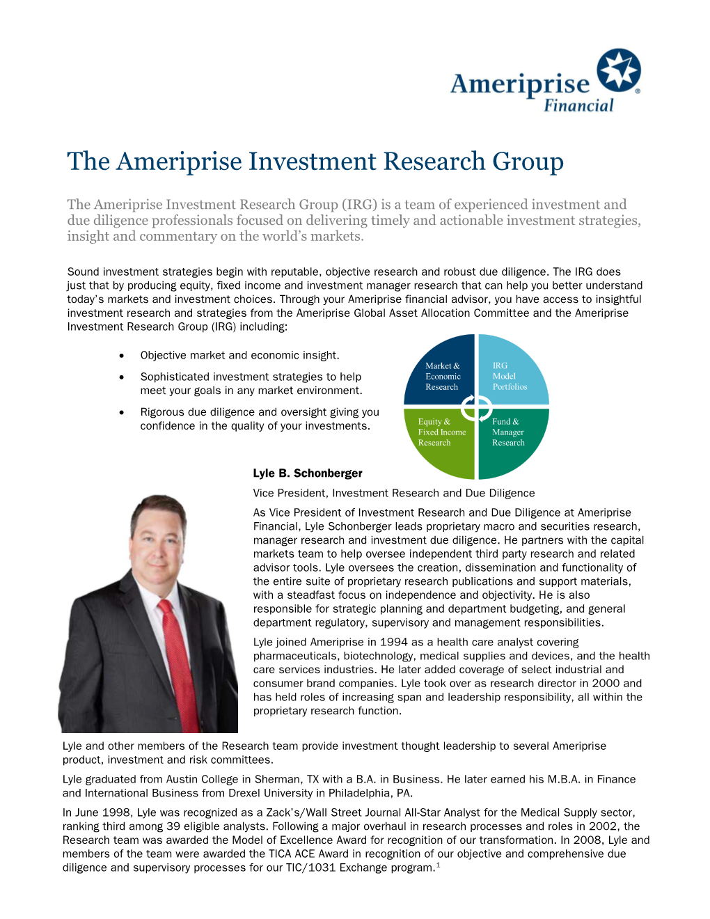 The Ameriprise Investment Research Group