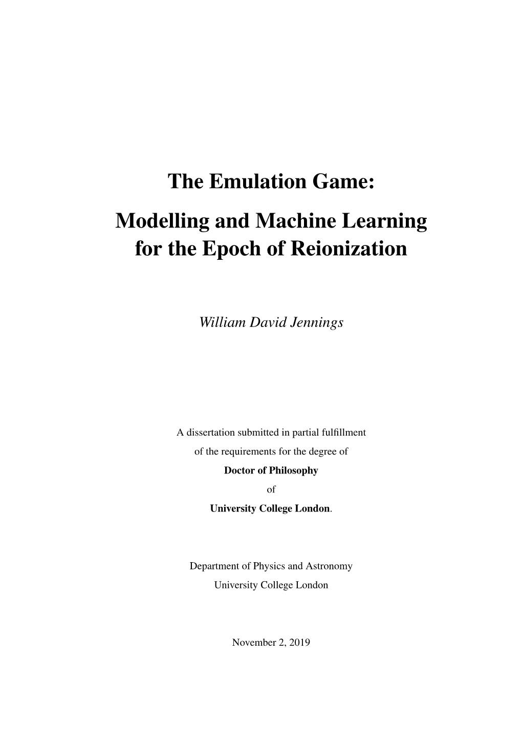 Modelling and Machine Learning for the Epoch of Reionization