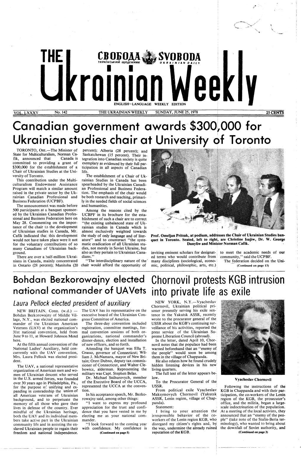 The Ukrainian Weekly 1978, No.25