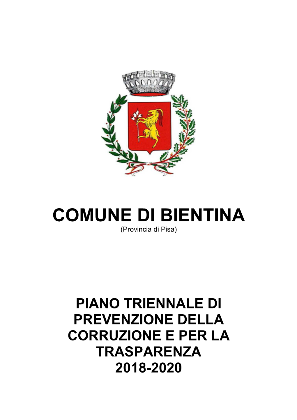 COMUNE DI BIENTINA (Provincia Di Pisa)