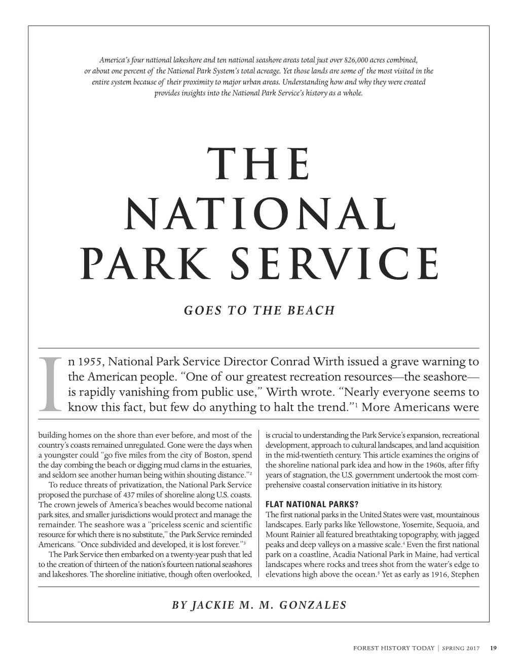 The National Park Service Goes to the Beach
