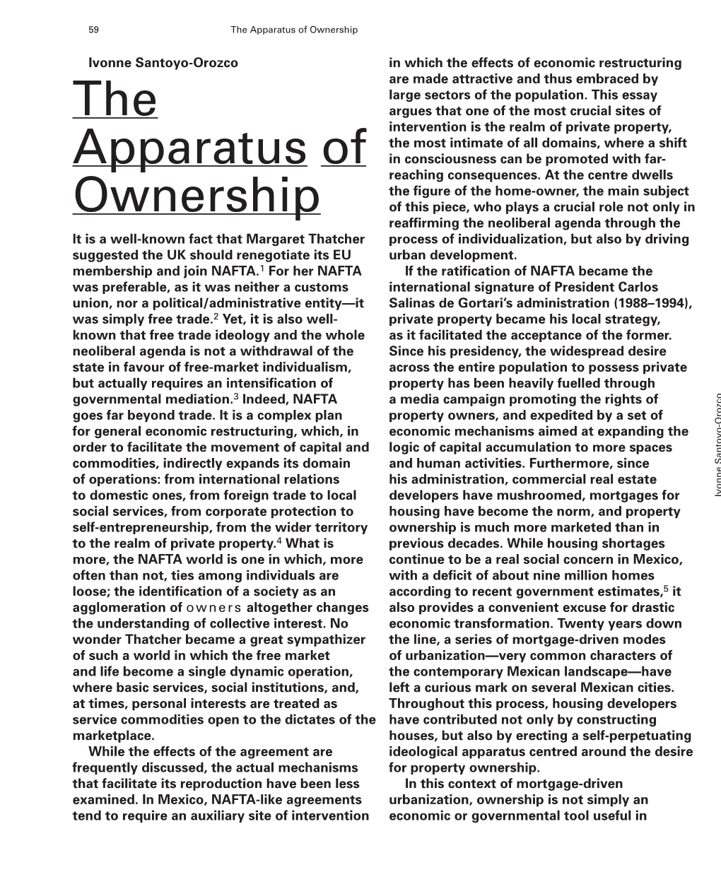 The Apparatus of Ownership