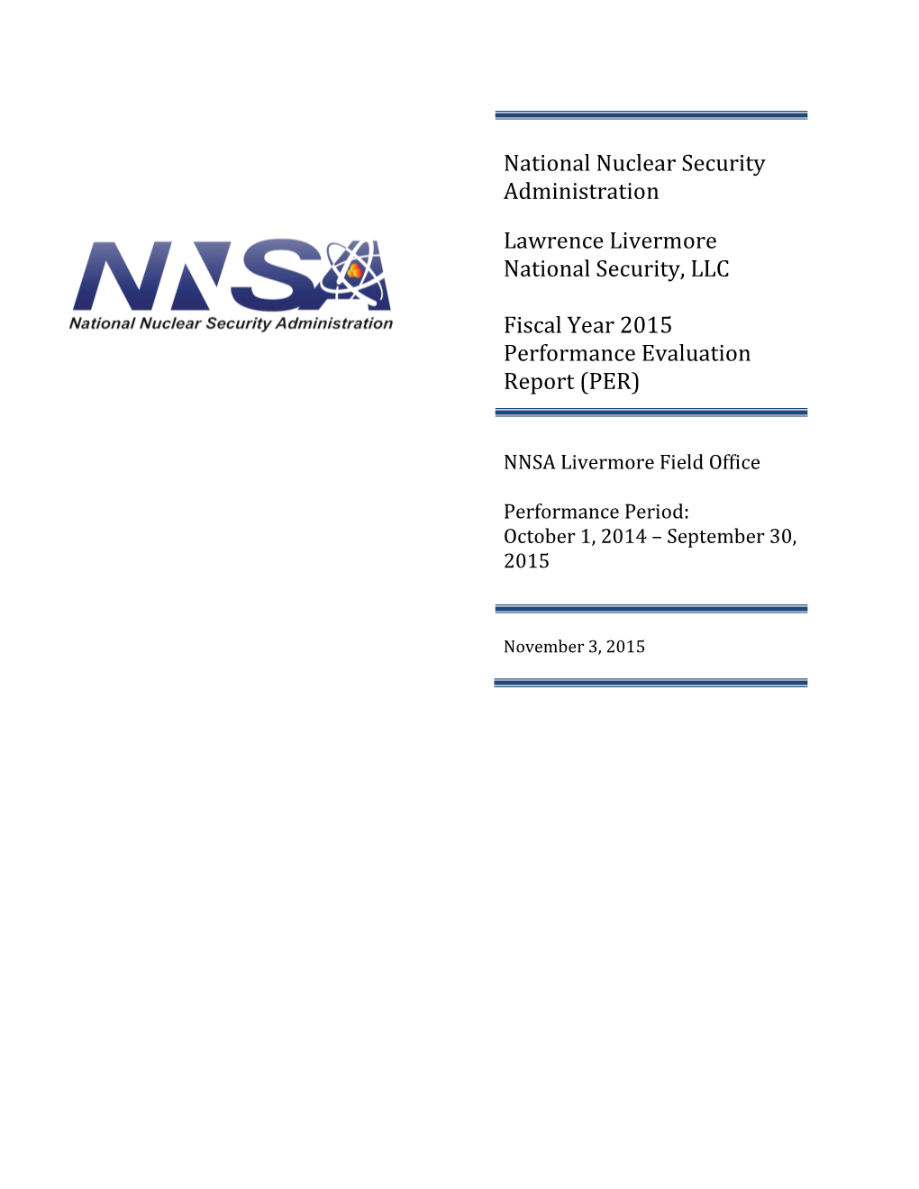 National Nuclear Security Administration Lawrence Livermore