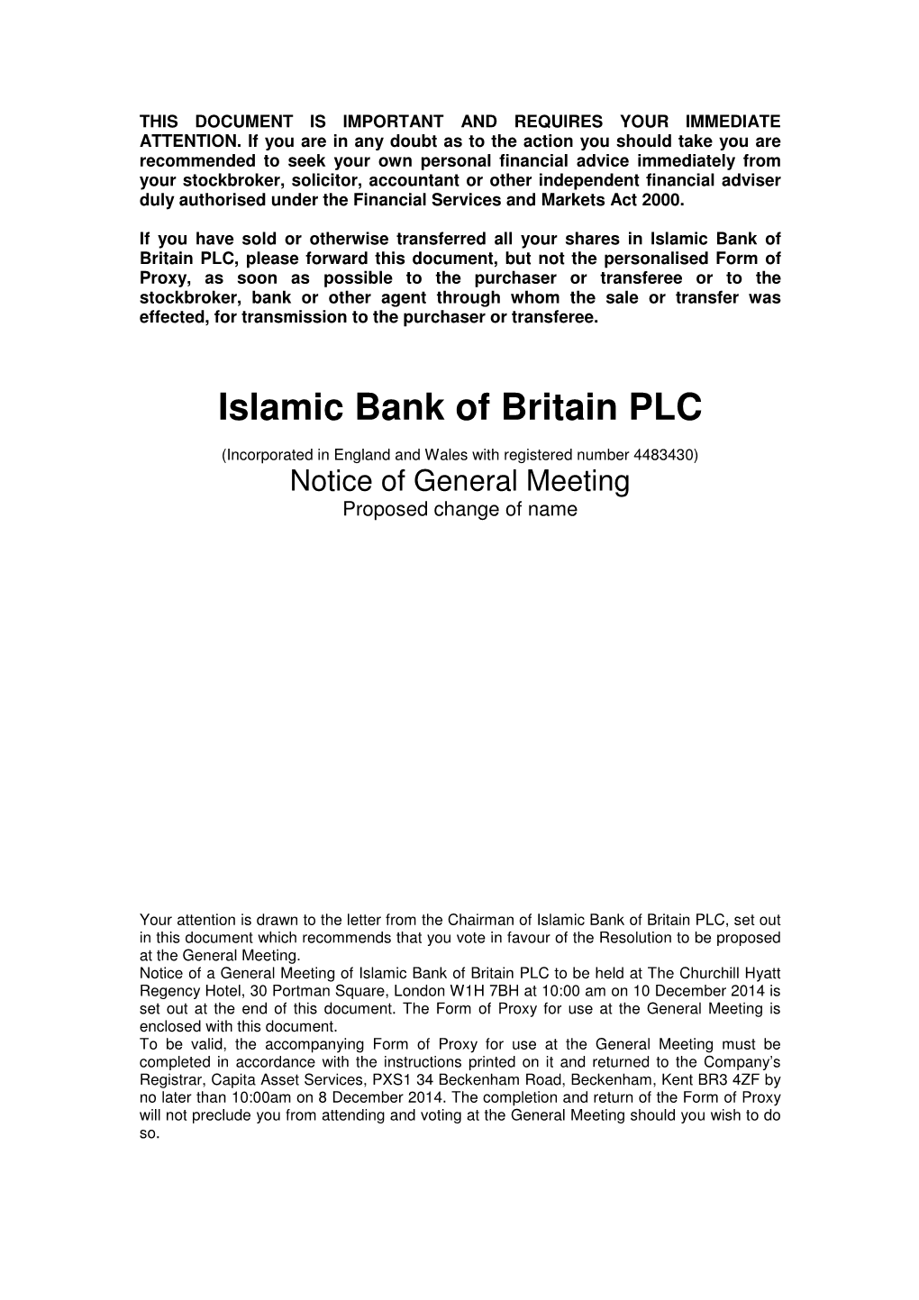 Islamic Bank of Britain