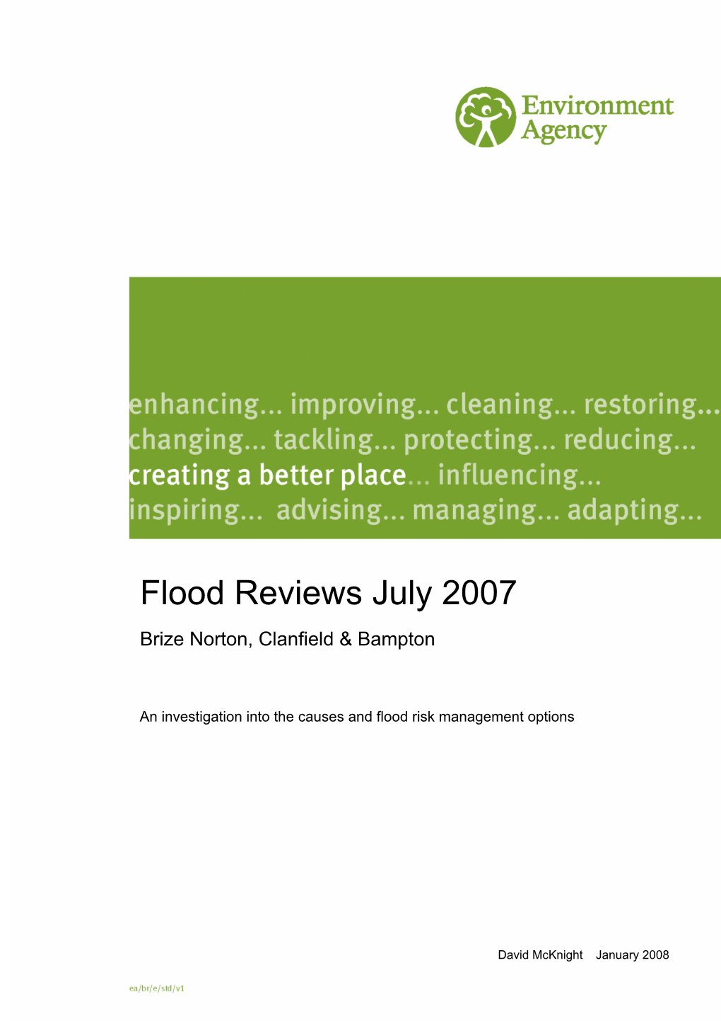 Flood Reviews July 2007 Brize Norton, Clanfield & Bampton