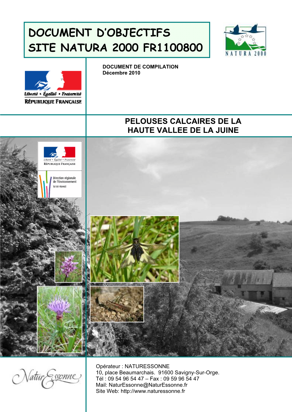 Document D'objectifs Site Natura 2000 Fr1100800