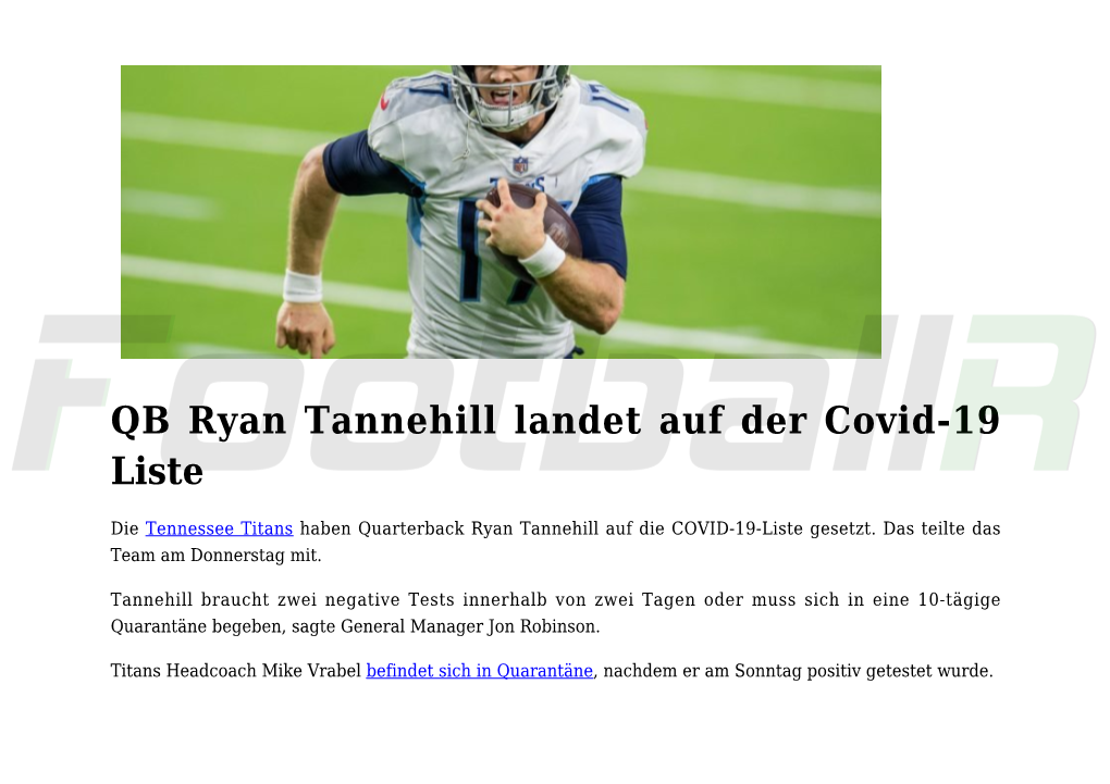 Titans Restrukturieren Tannehill&#8217;S