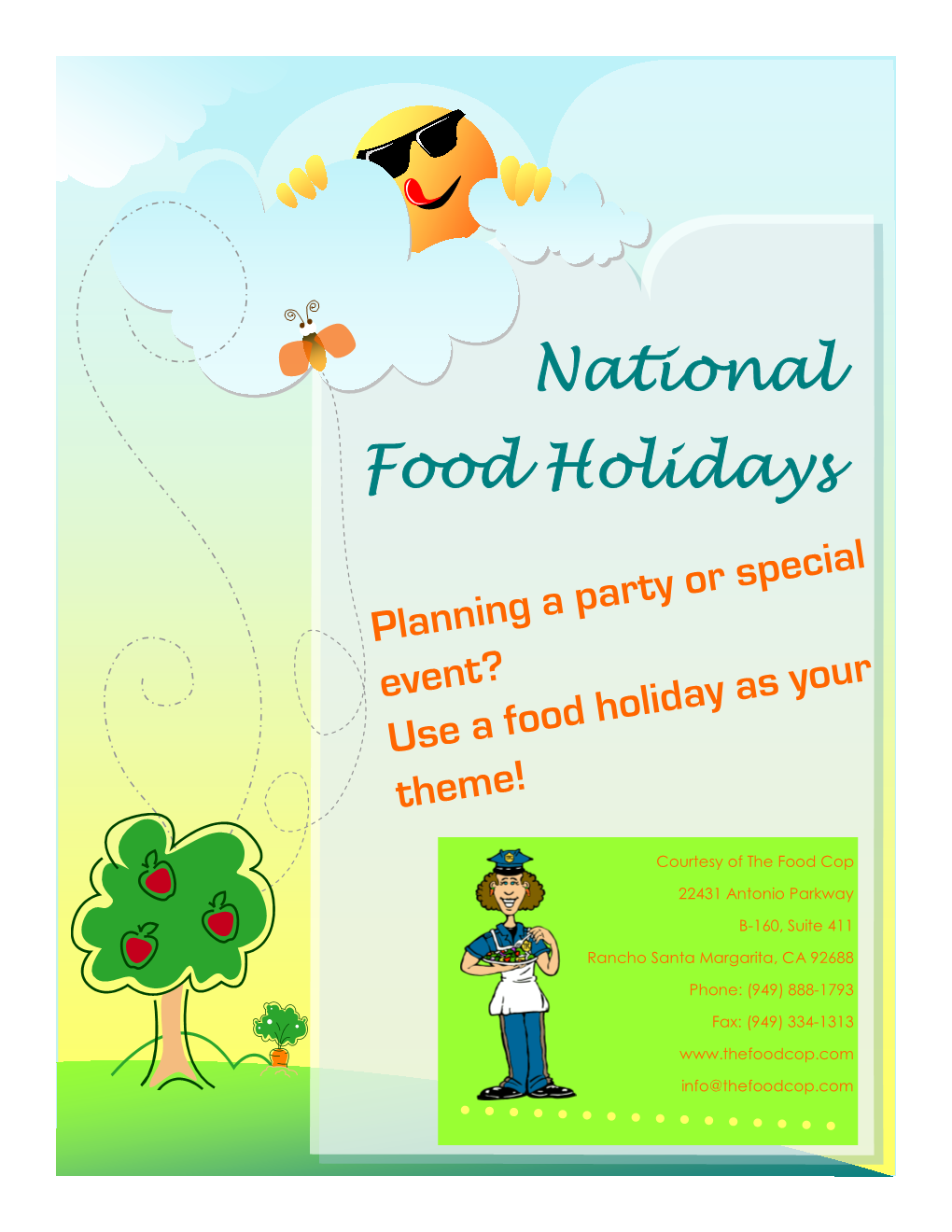 National Food Holidays