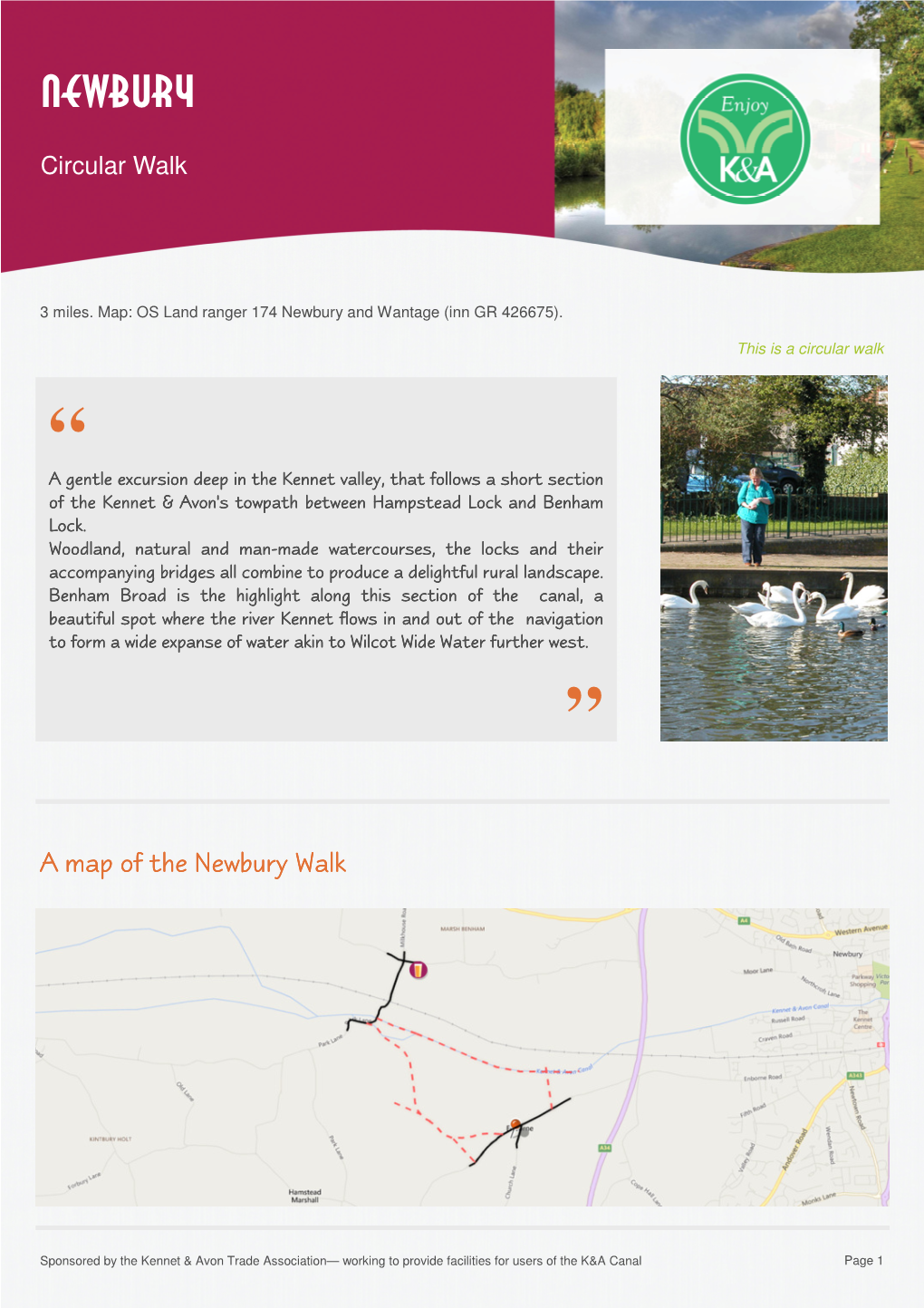 Enjoy K and a Canal Destinations Newbury Walk
