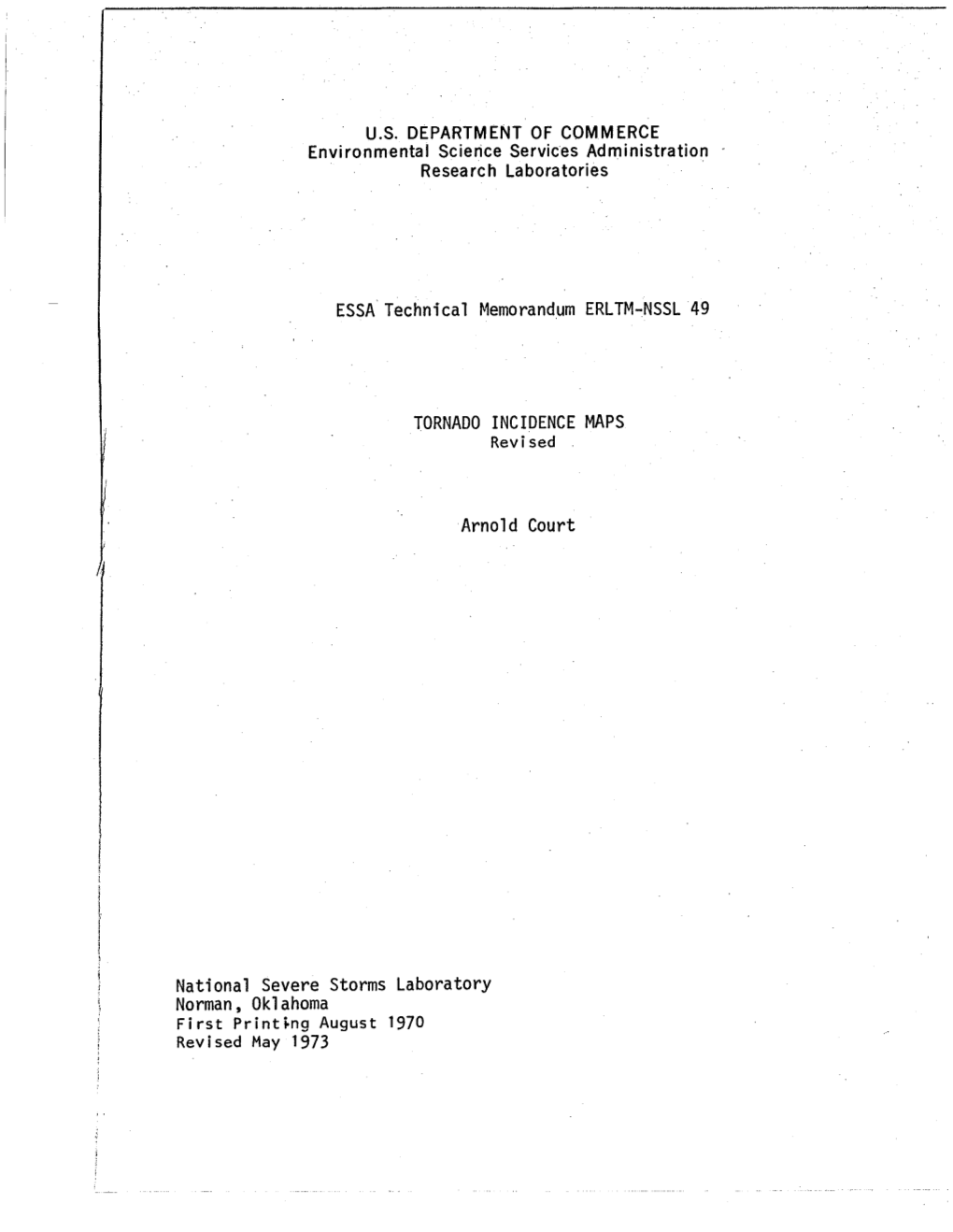 Revised First Print~Ng August 1970 Revised May 1973