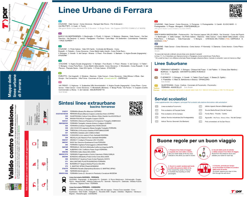 Linee Urbane Di Ferrara 0 100 200 300 400 500 323 347 Aguscello 348