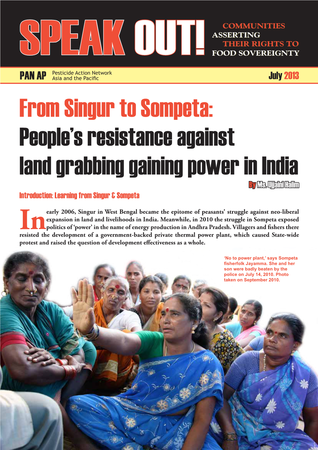 From Singur to Sompeta: People's Resistance Against Land Grabbing