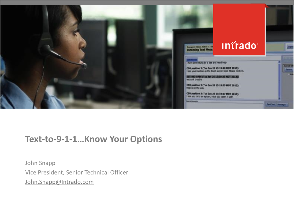 Text-To-9-1-1…Know Your Options