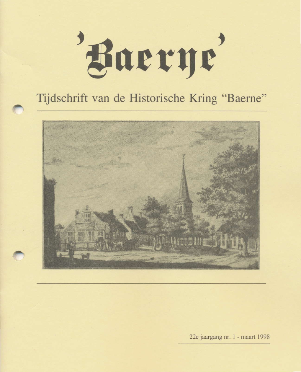 'Doc Rqt' T^ Tijdschrift Van De Historische Kring "Baerne"