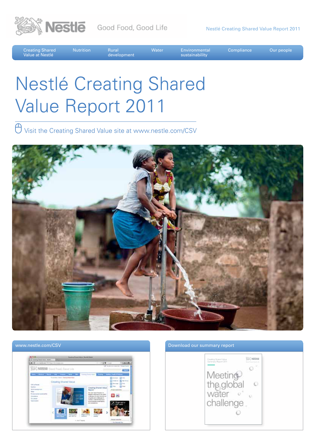Nestlé Creating Shared Value Report 2011