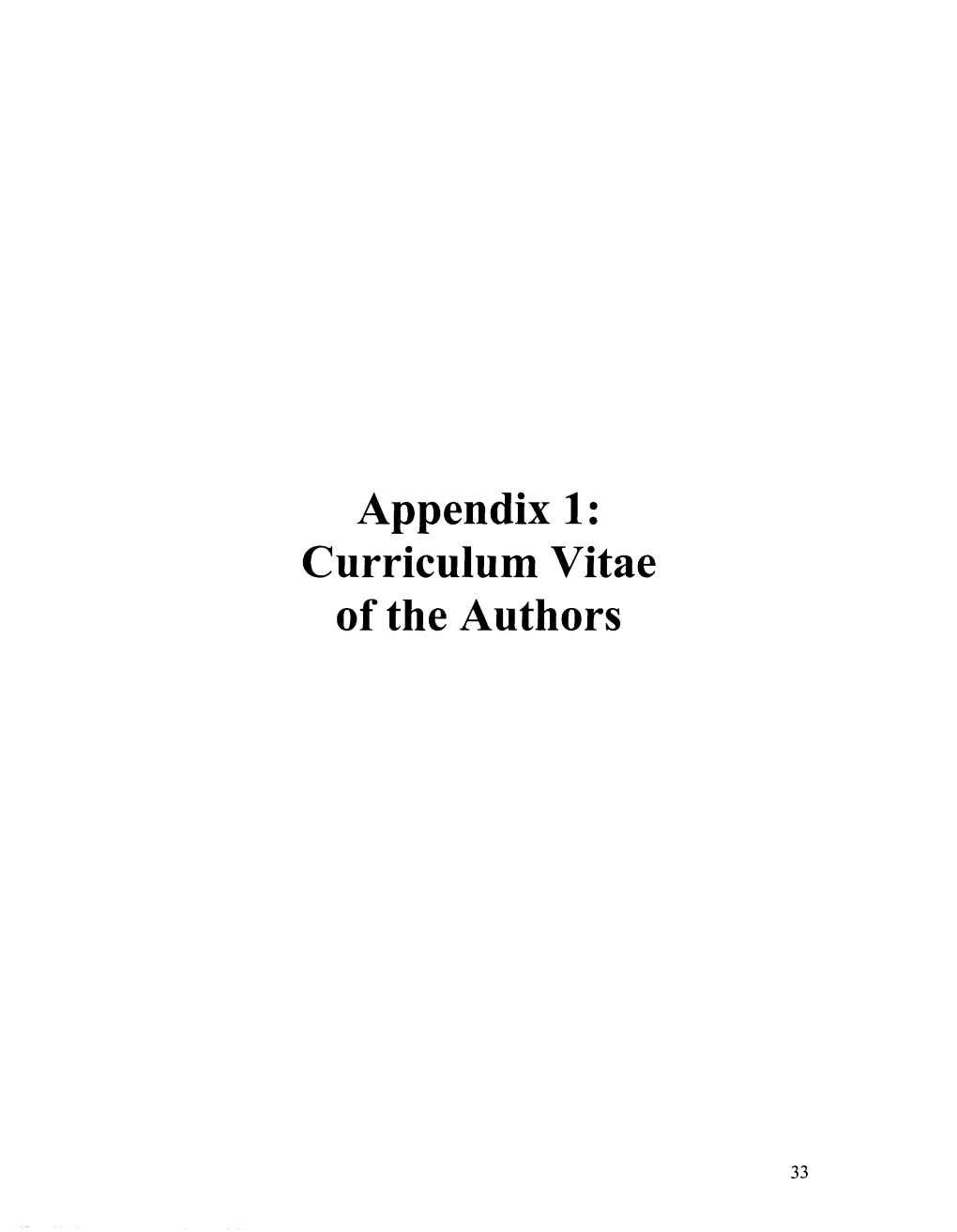 Appendix 1: Curricululll Vitae of the Authors