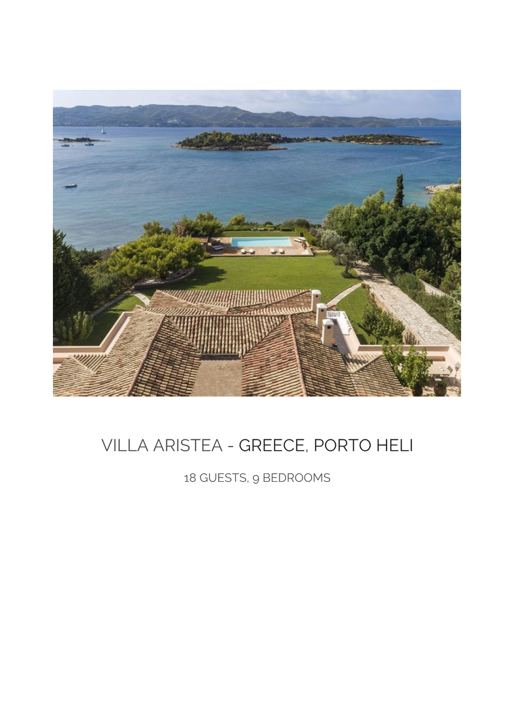 Villa Aristea - Greece, Porto Heli